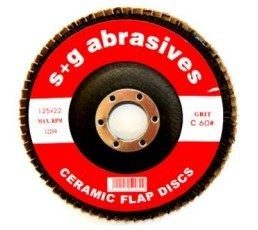 Ceramic Flap Disc 100mm x 16mm F/G C40 Grit